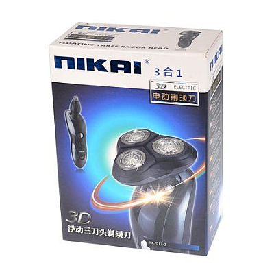 Aparat Nikai NK7017-3 de ras electric 3D 
