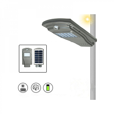 Lampa Stradala SMART LED 20W Cu Panou Solar