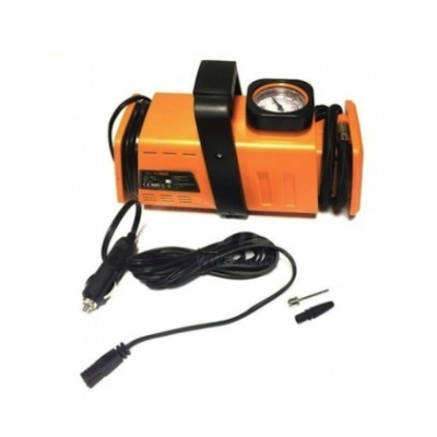 Set compresor ORANGE si 3 adaptoare pentru umflat mingi si saltele Set compresor ORANGE si 3 adaptoare pentru umflat mingi si saltele