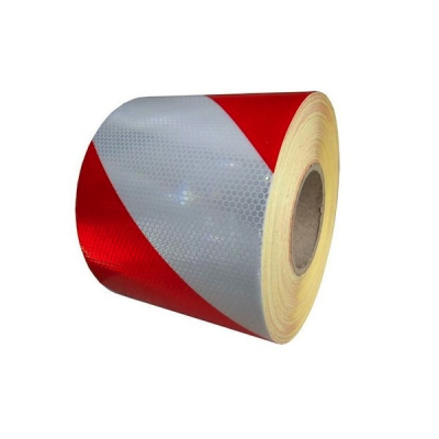 Banda Reflectorizanta Alb Rosu Auto MY-RA 50m Omologata