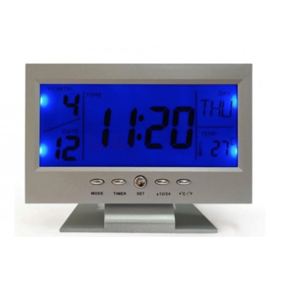 Ceas cu ecran LCD DS 8082 Argintiu