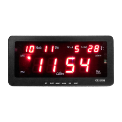 Ceas digital LED  CX-2158 cu functie de alarma data temperatura