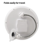 Oglinda cosmetica flexibila cu LED si factor marire 10x