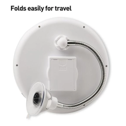 Oglinda cosmetica flexibila cu LED si factor marire 10x