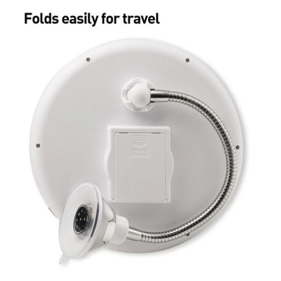 Oglinda cosmetica flexibila cu LED si factor marire 10x