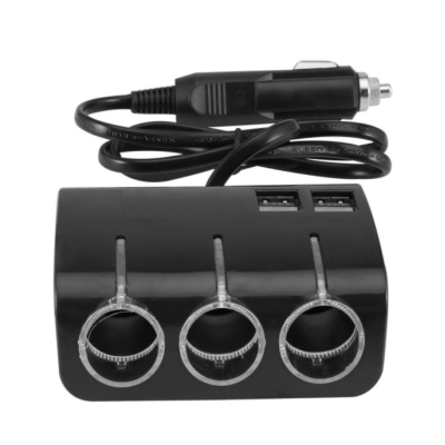 Priza auto cu 5 intrari NEON buton On/OFF 120W OLESON 1506