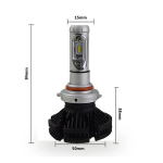 Set 2 becuri LED auto X3 H4 cu doua faze putere 50W 6000 lumeni temperatura 6000K