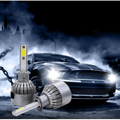 Set 2 Lampi LED C6 H1 Lumina ALBA 6500K 55W 7600 lumeni/ set