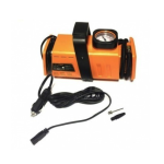 Set compresor ORANGE si 3 adaptoare pentru umflat mingi si saltele