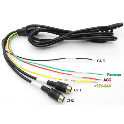 Set Monitor auto 2 camere metalice pentru tiruri  autocare  camioane