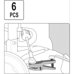 Trusa 6 prese extractoare PIVOTI  rotule  capete de bara