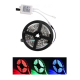 Kit banda RGB 5M 60W 1 Culoare / LED 15 Variatii ROSU VERDE ALBASTRU