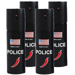 4 X Spray POLICE paralizant de buzunar cu Chilli 