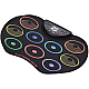 Set Tobe electronice digitale din Silicon cu pedale de picior 9 USB 9 Paduri de tobe colorate