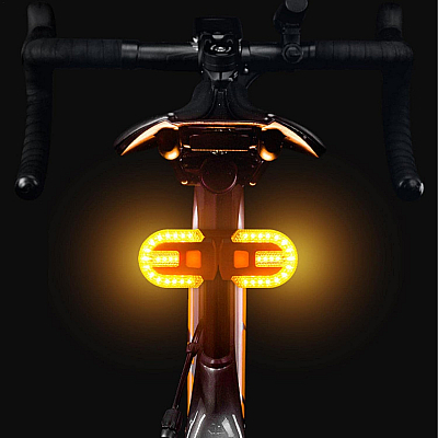 Lampa spate semnalizare FY-1825 Ovala pentru bicicletă