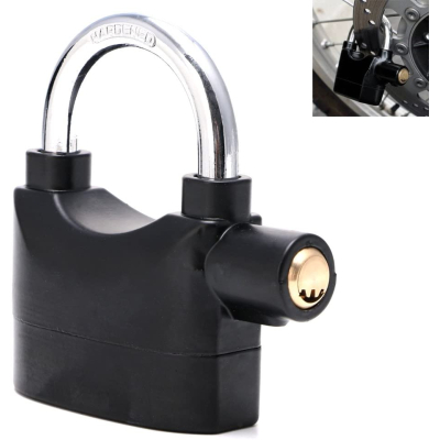 Lacat cu Alarma Puternica Aliaj Aluminiu 110dB