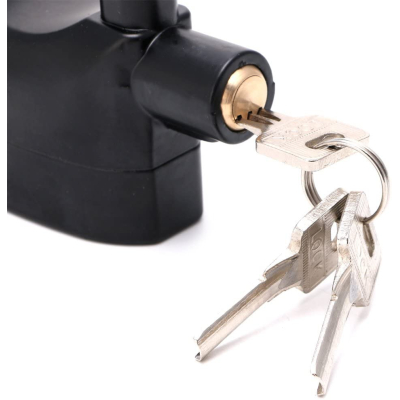 Lacat cu Alarma Puternica Aliaj Aluminiu 110dB