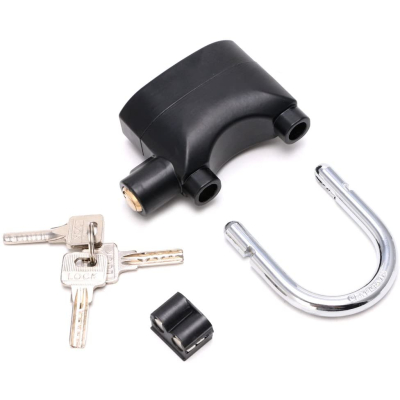Lacat cu Alarma Puternica Aliaj Aluminiu 110dB