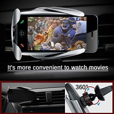 Suport auto S5 cu incarcare wireless pentru telefon Suport auto S5 cu incarcare wireless pentru telefon