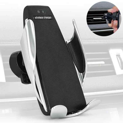 Suport auto S5 cu incarcare wireless pentru telefon Suport auto S5 cu incarcare wireless pentru telefon
