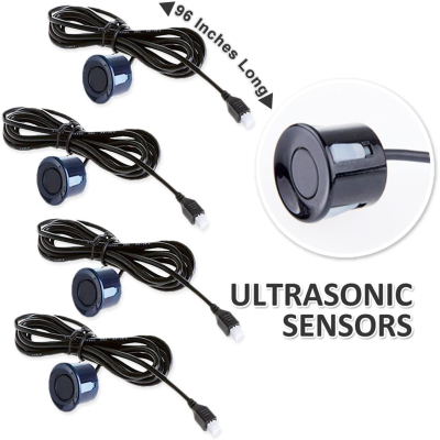 Set 4 Senzori Parcare NEGRI cu afisaj LED BS