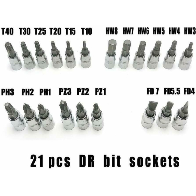 Trusa 46 Piese chei tubulare si biti 