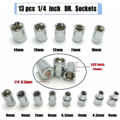 Trusa 46 Piese chei tubulare si biti 