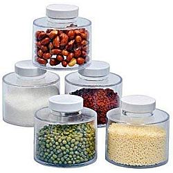 TURN condimente Spice Tower ce include 6 recipiente  transparent