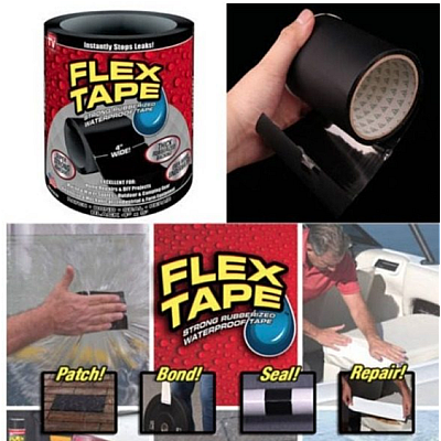 2 x Banda Flex Tape Adeziva 4 " reparatoara rezistenta 