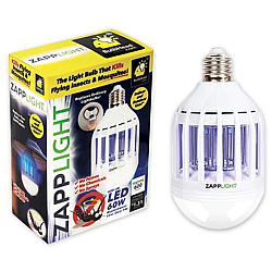 Bec LED ZAPP LIGHT antiinsecte cu lampa UV 9W