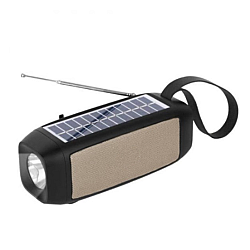 Boxa portabila bluetooth USB functie radio si lanterna cu incarcare solara 