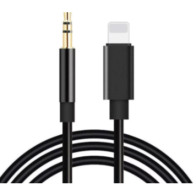Cablu/Adaptor Iphone - Audio AUX 3.5 Mm 1m Cablu/Adaptor Iphone - Audio AUX 3.5 Mm 1m