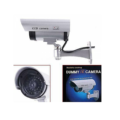 Camera Falsa Dummy de supraveghere cu LED IR Rosu