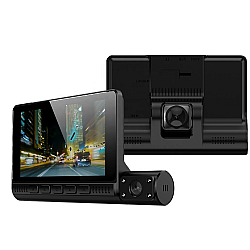 Camera Auto Full Hd 1080P Tripla, Monitor 4inch Touchscreen, Bord+Habitaclu+Spate 170 Grade 
