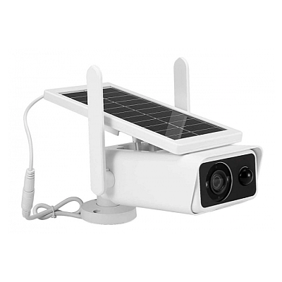 Camera de supraveghere Wifi wireless cu panou solar 2 LED 1080P