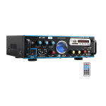 Amplificator profesional tip statie BT 266 cu Bluetooth MP3 Player si Radio FM 2 x 80W