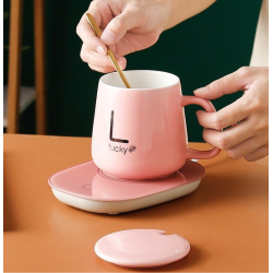 Cana ceramica ROZ cu incalzitor temperatura constanta 55 grade 220V 400 ml