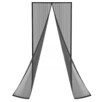 UB Plasa Anti Insecte pentru usi NEAGRA  inchidere magnetica 100x210 cm