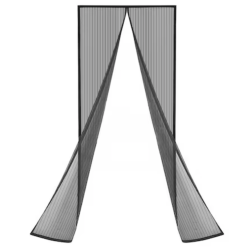 UB Plasa Anti Insecte pentru usi NEAGRA  inchidere magnetica 100x210 cm