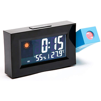 Ceas Meteo 8290 BLUE cu Proiectie LED Rosie Alarma si Temperatura