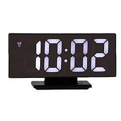 Ceas digital led mirror clock cu afisaj ALB  DS-3618L