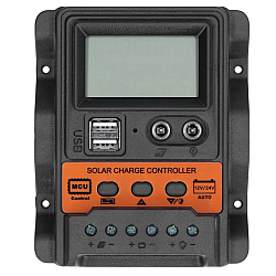 Controler Solar K-1688 de 30A LCD Dual DC+USB 12 / 24V
