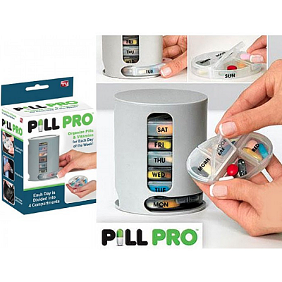 Cutie GRI PILL PRO distribuitor pentru medicamente pe zile
