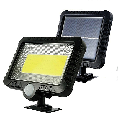 Proiector SOLAR 10W 100LED COB  Senzor de lumina si miscare