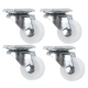 4 X Roti Albe MEDII 75mm Pivotante Albe ROTILE