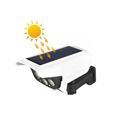 Camera Falsa WW-2178T cu Panou Solar, 77 LED, Senzor de Miscare