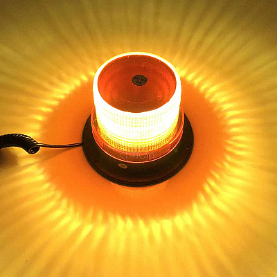 Girofar LED cu 1 faza prindere magnetica si fixa conectare 12V
