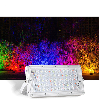 Lampa de lucru RGB 50LED 50W Multicolor cu Telecomanda XL