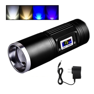 Lanterna Pescuit cu 4 Leduri Colorate CREE T6 Lanterna Pescuit cu 4 Leduri Colorate CREE T6