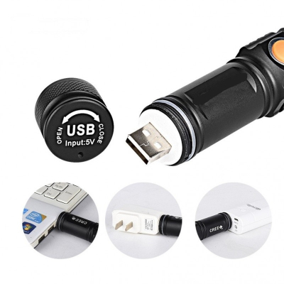Lanterna de Mana Mini ST 515/616 LED T6 Zoom si Incarcare Directa USB Lanterna de Mana Mini ST 515/616 LED T6 Zoom si Incarcare Directa USB